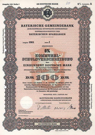Bayerische Gemeindebank (Girozentrale) Öffentliche Bankanstalt