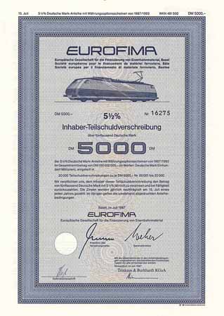 EUROFIMA Europäische Gesellschaft für die Finanzierung von Eisenbahnmaterial