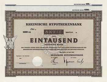 Rheinische Hypothekenbank (2 Stücke)