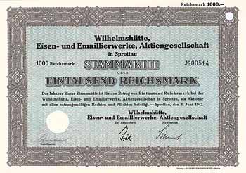 Wilhelmshütte Eisen- und Emaillierwerke AG