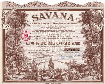SAVANA Société Industrielle, Commerciale et Financière S.A.
