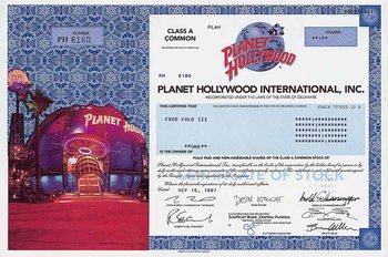 Planet Hollywood International Inc., Version I