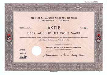 Deutsche Metalltüren-Werke Aug. Schwarze AG