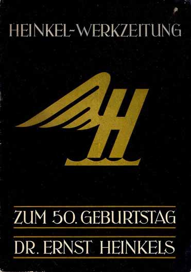 Heinkel - Werkzeitung Nr. 1, zum 50 Geburtstag Dr. Ernst Heinkels