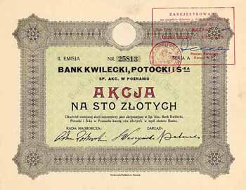 Bank Kwilecki, Potocki i S-ka Sp.A.
