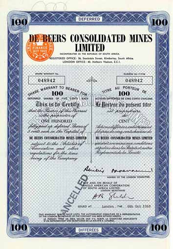 De Beers Consolidated Mines Ltd.