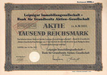 Leipziger Immobiliengesellschaft - Bank für Grundbesitz AG