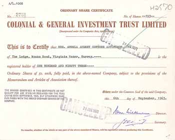 Colonial & General Investment Trust Ltd.