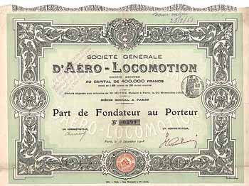 Soc. Gle. d’Aéro-Locomotion S.A.