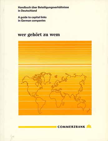 wer gehört zu wem - Handbuch über Beteiligungsverhältnisse in Deutschland 1991