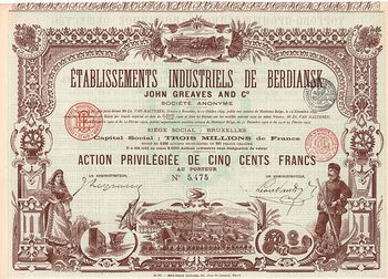 Etablissements Industriels de Berdiansk John Greaves and Co. S.A.