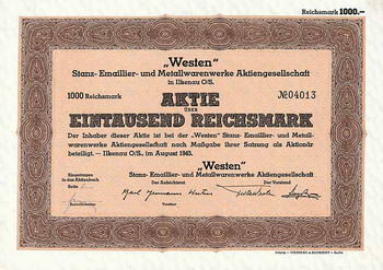 Westen Stanz-Emaillier- und Metallwarenwerke AG