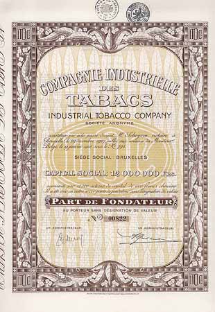 Cie. Industrielle des Tabacs Industrial Tobacco Co. S.A.