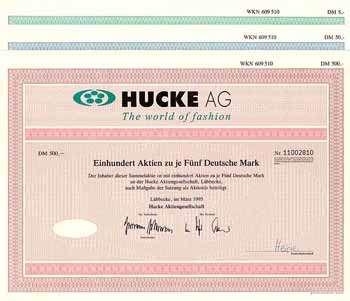 Hucke AG (3 Stücke)