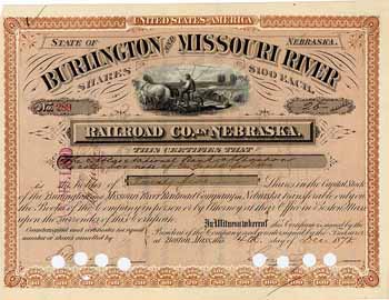 Burlington & Missouri River Railroad Co. in Nebraska
