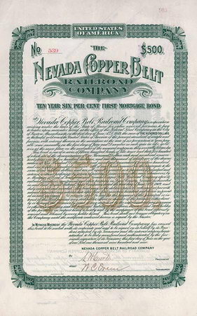 Nevada Copper Belt  Railroad