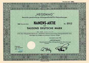 „HEGEMAG“ Hessische gemeinnützige AG für Kleinwohnungen (Land Hessen)