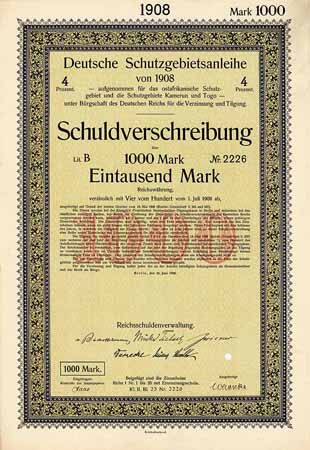 Deutsche Schutzgebietsanleihe von 1908
