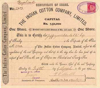 Indian Cotton Co., Ltd. (Duplicate)