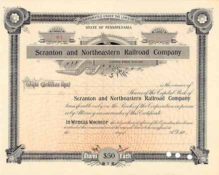 Scranton and Northeastern Railroad Co.