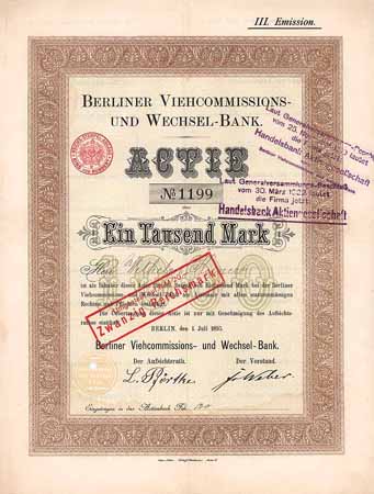 Berliner Viehcommissions- und Wechsel-Bank