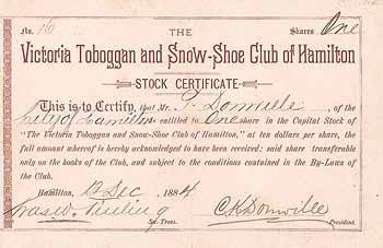 Victoria Toboggan & Snow-Shoe Club of Hamilton