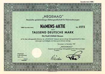 „HEGEMAG“ Hessische gemeinnützige AG für Kleinwohnungen (Stadt Alsfeld/Hessen)