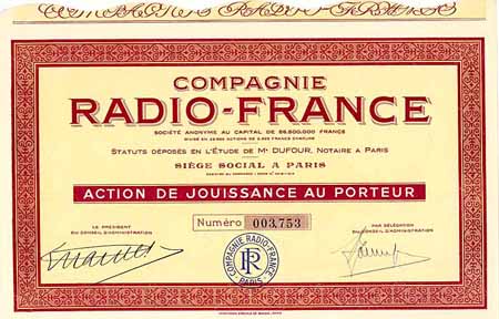 Cie. Radio-France S.A.