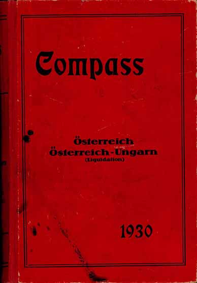 COMPASS Österreich und Österreich-Ungarn (Liquidation) 1930