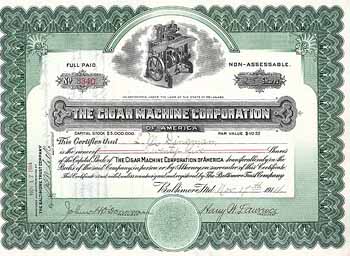 Cigar Machine Corp. of America