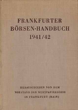 Frankfurter Börsen-Handbuch 1941/42