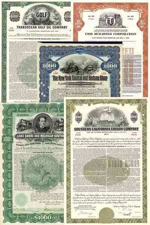 USA-Konvolut: 10 verschiedene Bonds