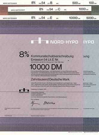 Norddeutsche Hypotheken- und Wechselbank (vorm. Mecklenburgische Hypotheken- und Wechselbank) (5 Stücke)