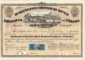 Burlington & Missouri River Railroad Co. in Nebraska