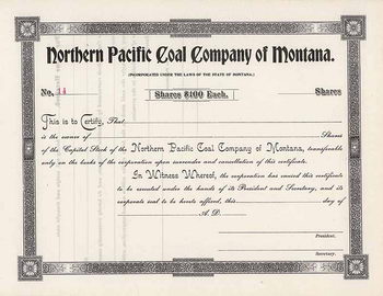 Northern Pacific Coal Company of Montana