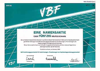 VBF Vermittlungsges. für Versicherungen, Finanzierungen und Kapitalanlagen AG