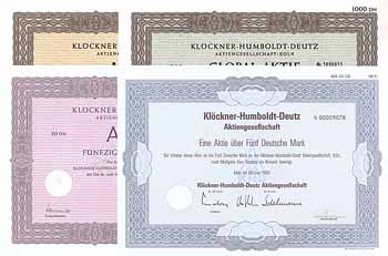 Klöckner-Humboldt-Deutz AG (4 Stücke)