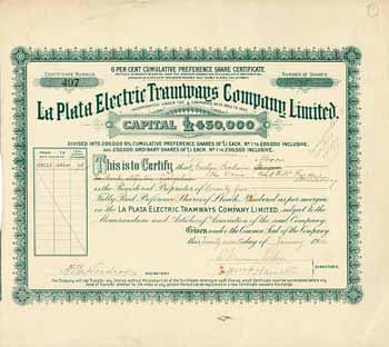 La Plata Electric Tramways Co., Ltd.