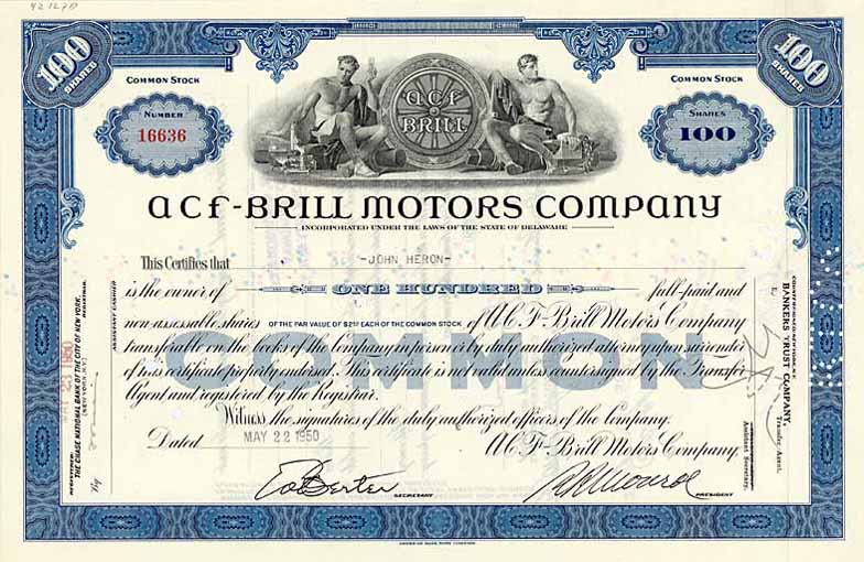 ACF - Brill Motors Co.