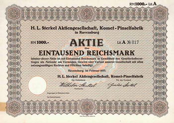 H. L. Sterkel AG Komet-Pinselfabrik