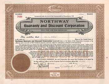 Northway Guaranty & Discont Corp.