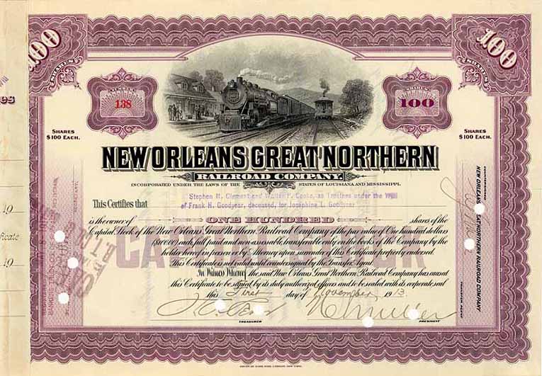 New Orleans Great Northern Railroad (OU Frank H. Goodyear jr)