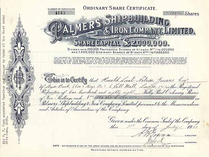 Palmers Shipbuilding & Iron Co.