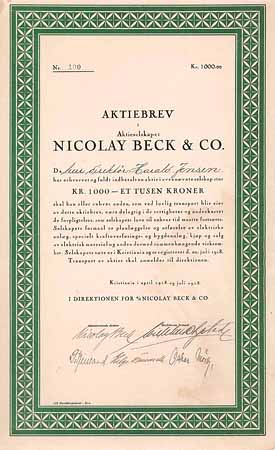 A/S Nicolay Beck & Co.