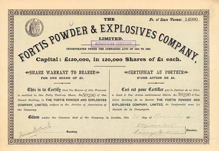 Fortis Powder & Explosives Co. Ltd.