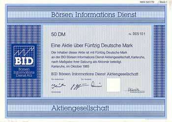 BID Börsen Informations Dienst AG
