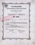 Gladbacher Rckversicherungs-AG (blaugraues Papier, nur Stempel 1920)