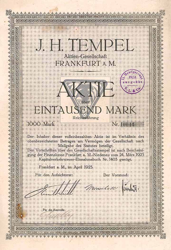 J. H. Tempel AG