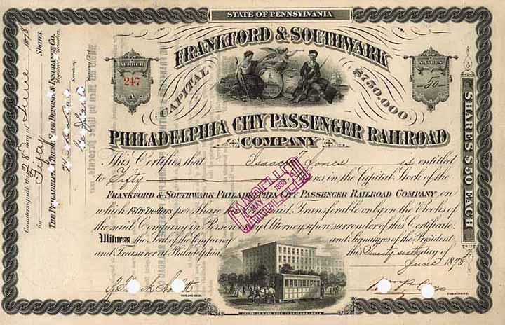 Frankford & Southwark Philadelphia City Passenger Railroad