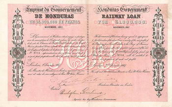 Honduras Government Railway Loan